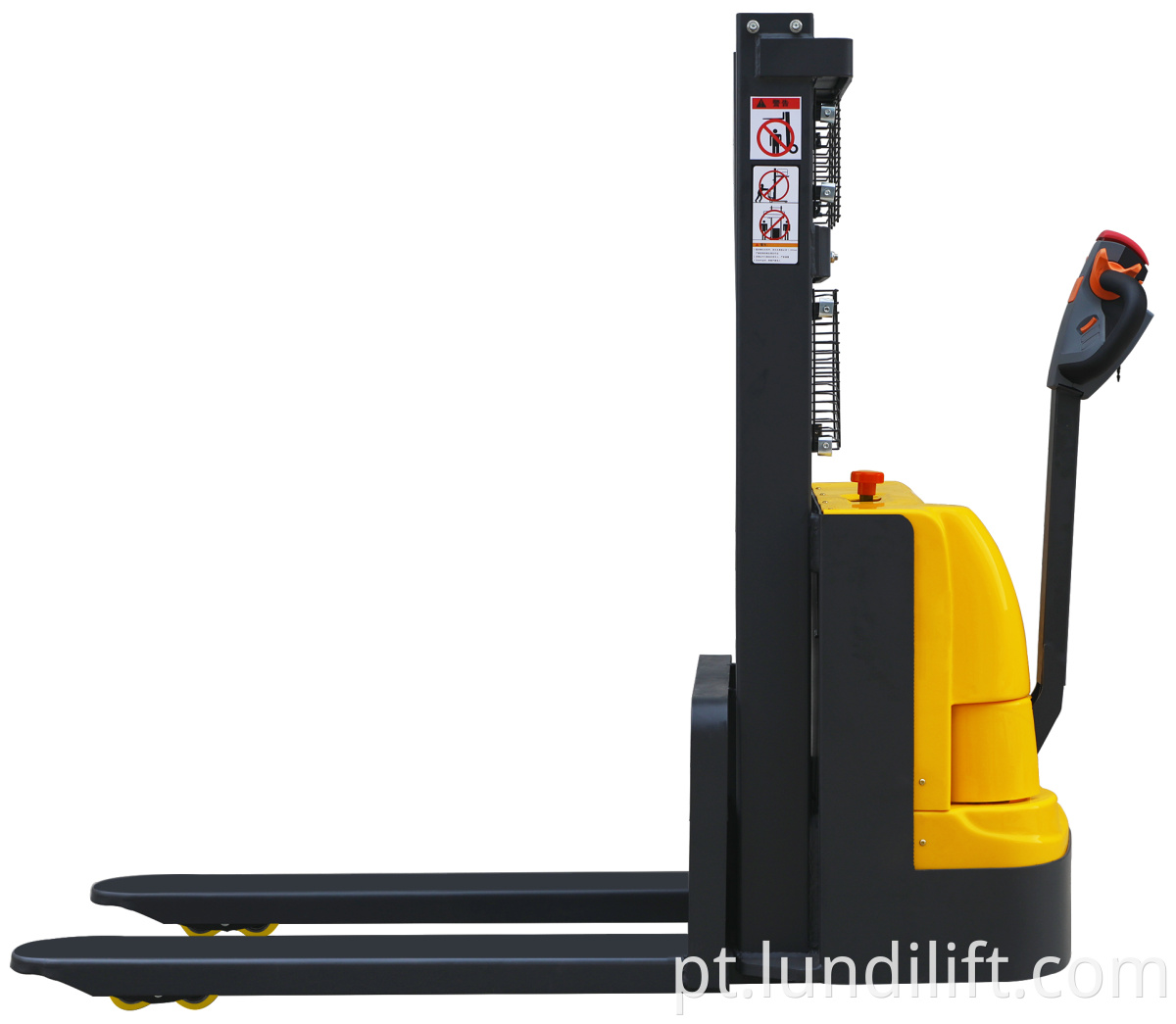 1.5T/1.6M electric self loading warehouse forklift
